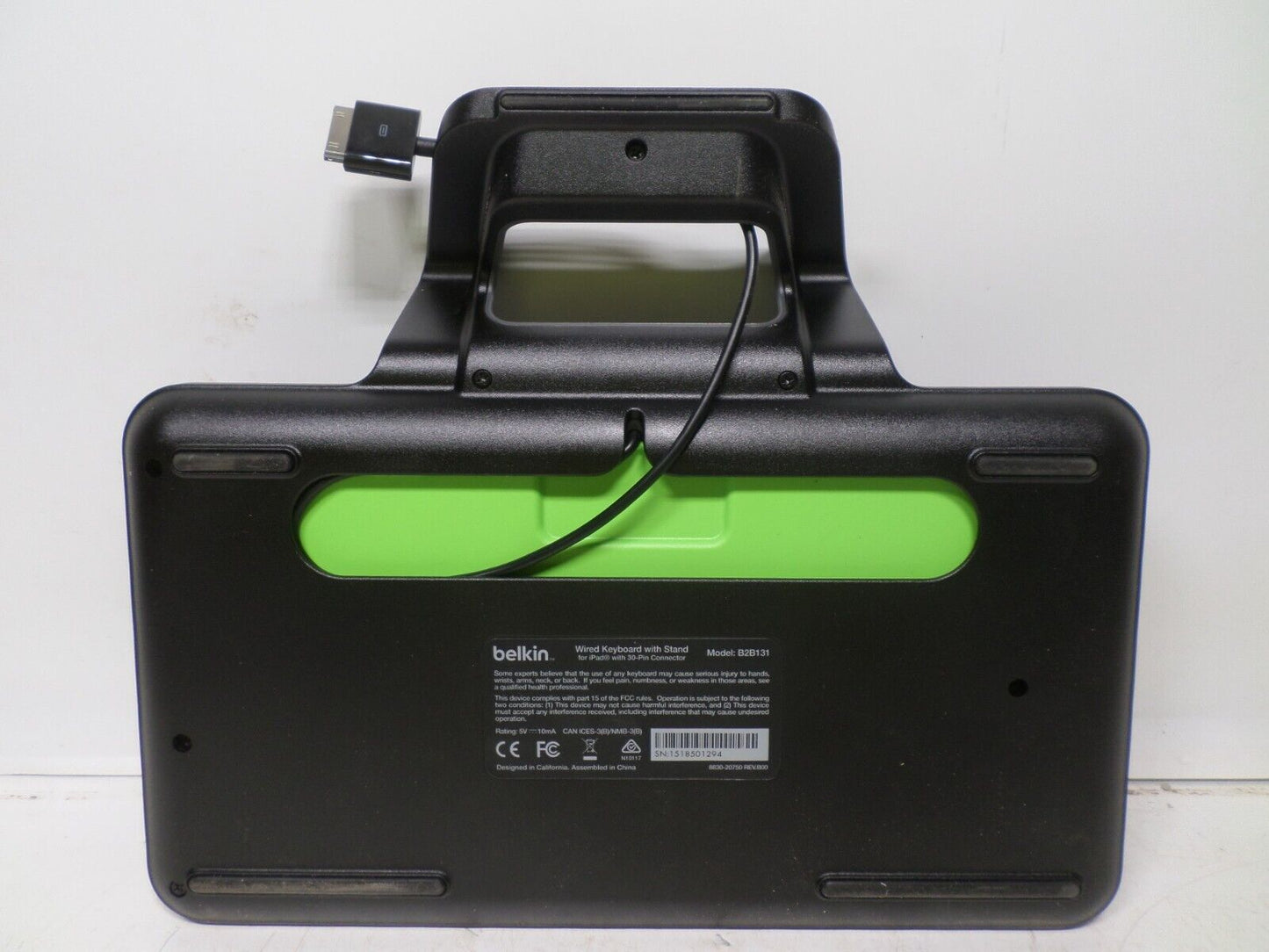 Belkin B2B131 Wired Keyboard with Stand for iPad with 30-Pin Connector