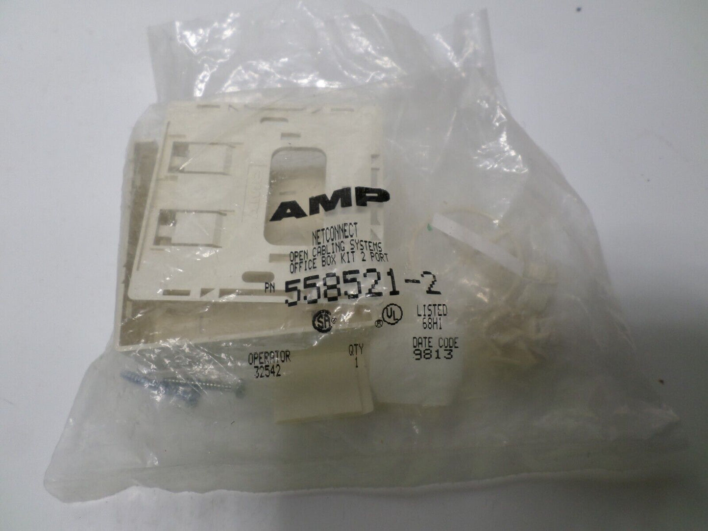 AMP 558521-2 00 NETCONNECT OFFICE BOX KIT 2 PORT NEW