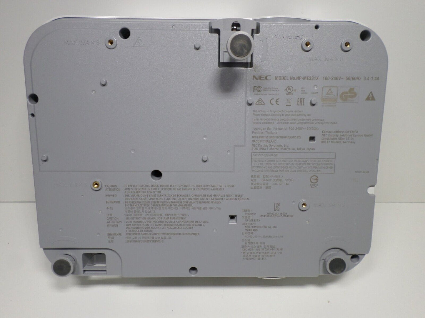 NEC ME331X 3300 Lumens 3LCD with HDMI (ZERO) Lamp Hours!!!!