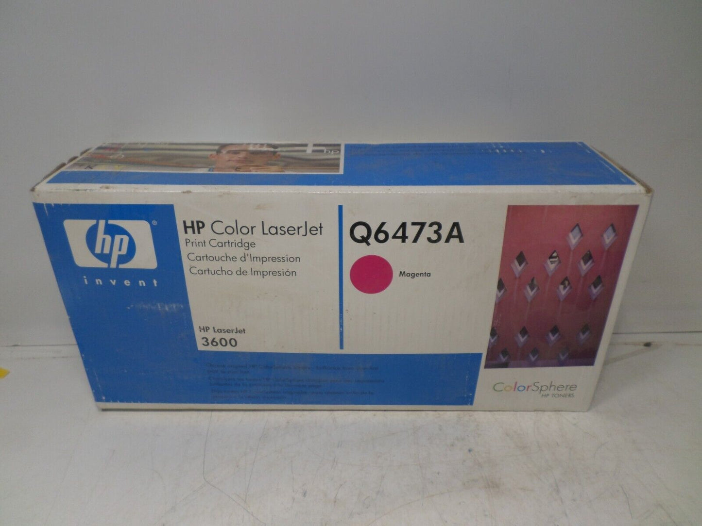 New HP Q6473A Color LaserJet 3600 Magenta Print Cartridge
