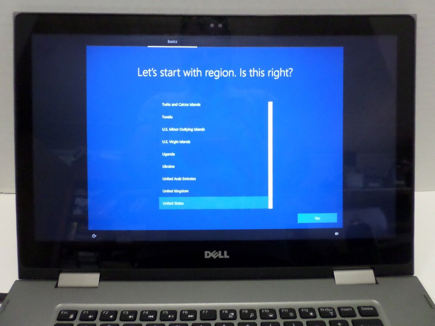 DELL INSPIRON 15-5578 CORE i3-7100U 2.40GHz 16GB Ram 1TB HDD Win10 Pro "Touch"