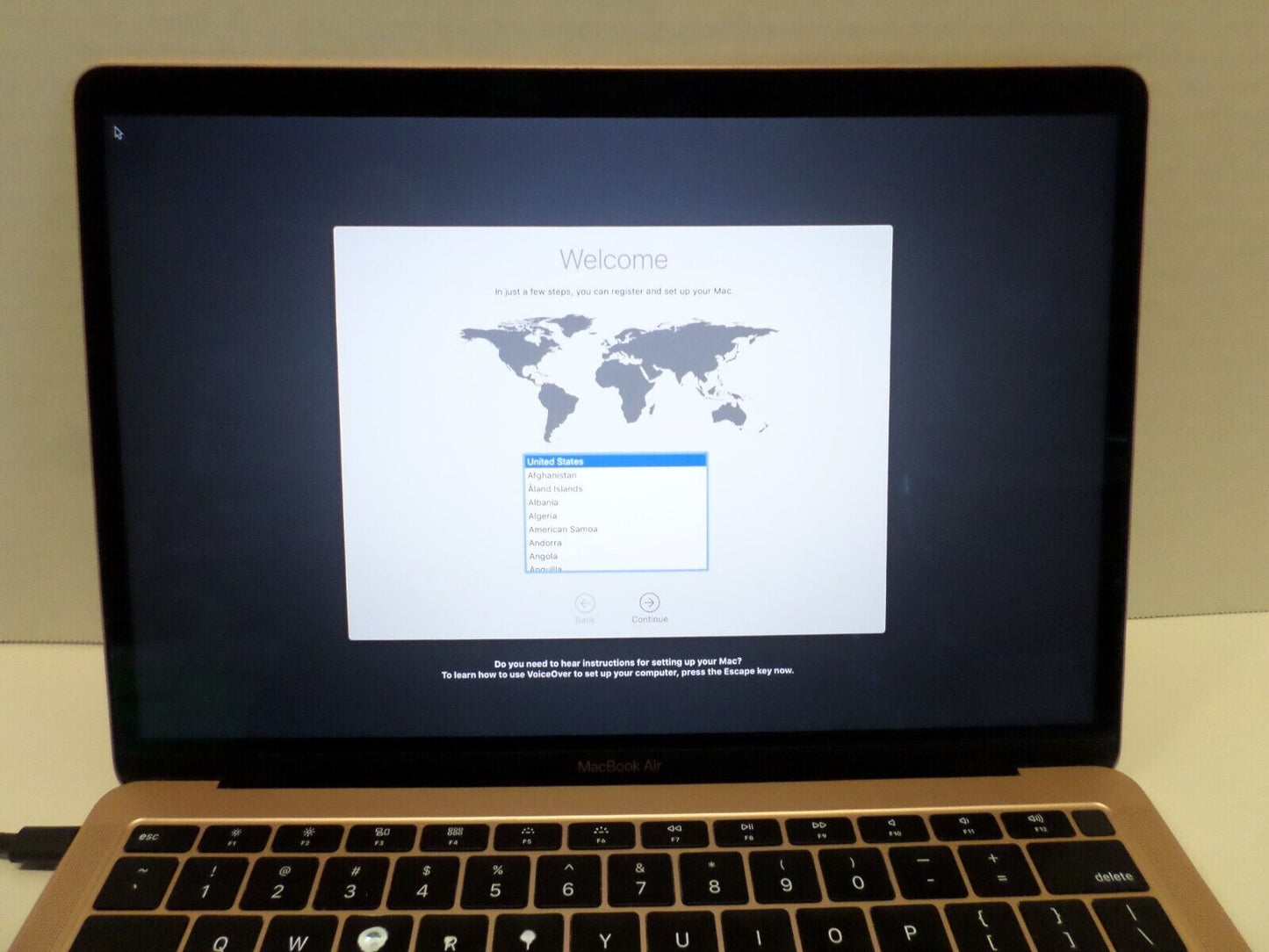 Apple Macbook Air 2019 A1932 13" 1.6GHz Core i5 (8210Y) 8GB RAM 500GB SSD Mojave