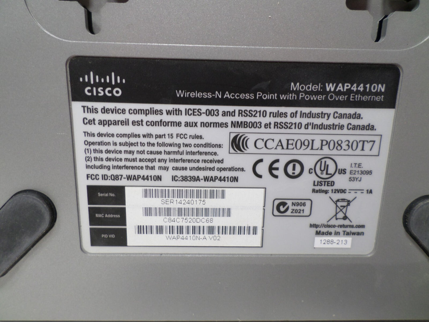 Cisco Small Business WAP4410N Wireless-N Access Point (PoE Powered) + PSU