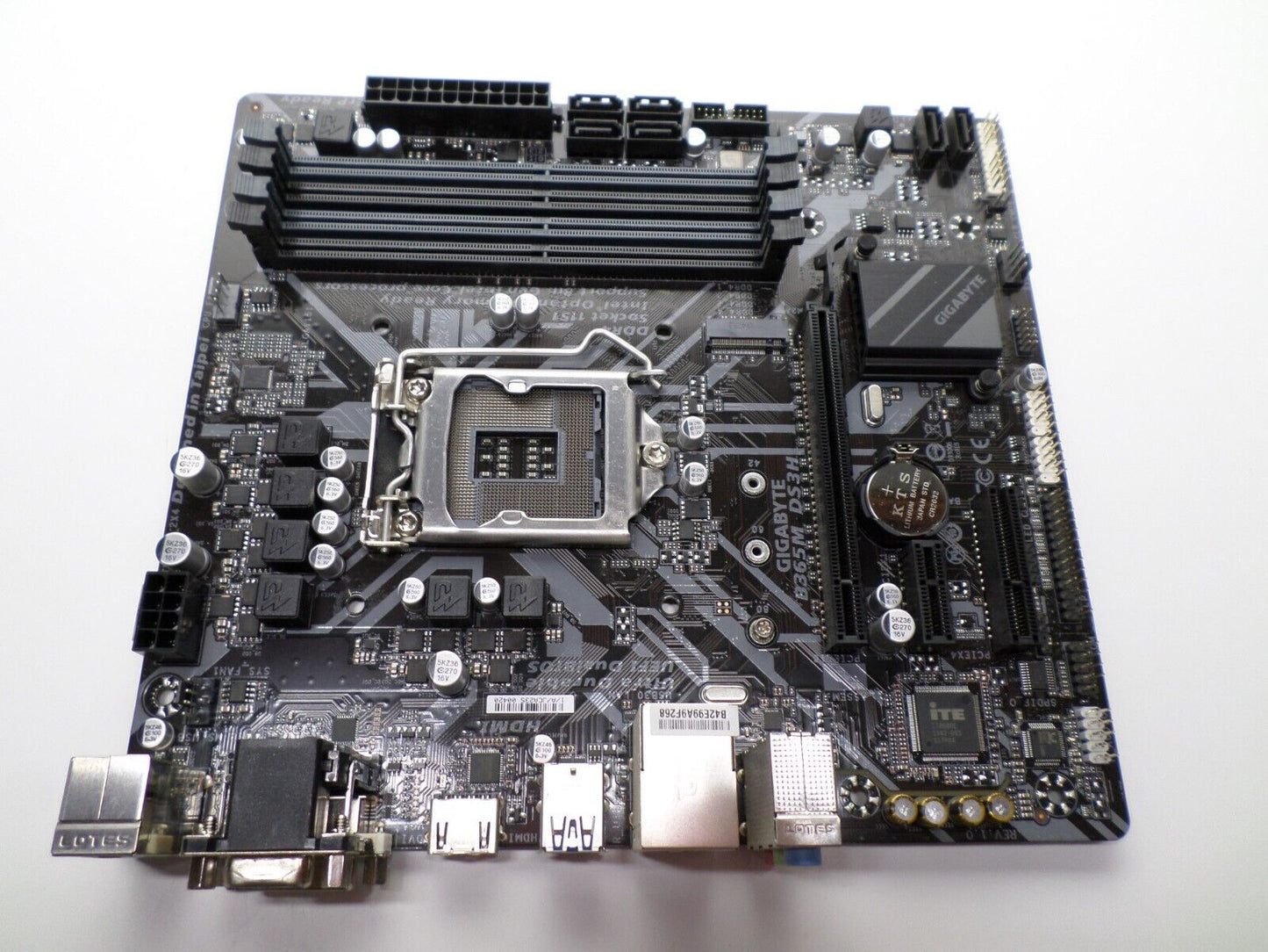 GIGABYTE B365M DS3H Wi-Fi LGA 1151 mATX Motherboard and I/O Plate