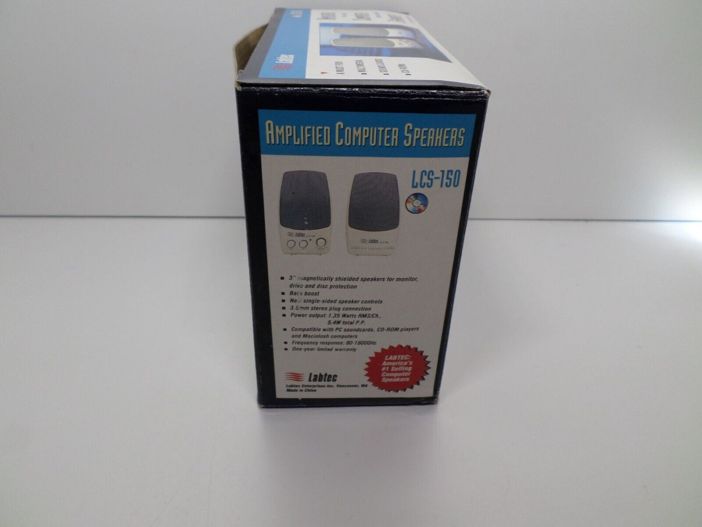New Labtec Computer Speakers LCS-150 with new compatible adapter