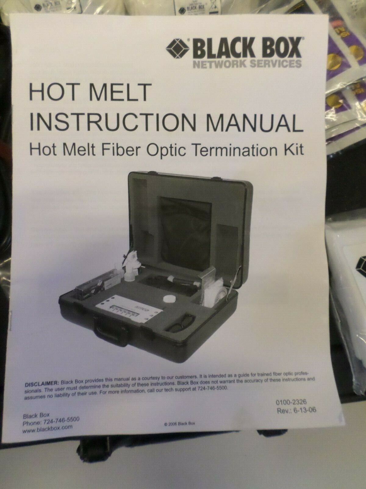 KITCO Hot Melt 6-Port Oven QT-6 Fiber Connector Termination CONNECTORS INCLUDED!