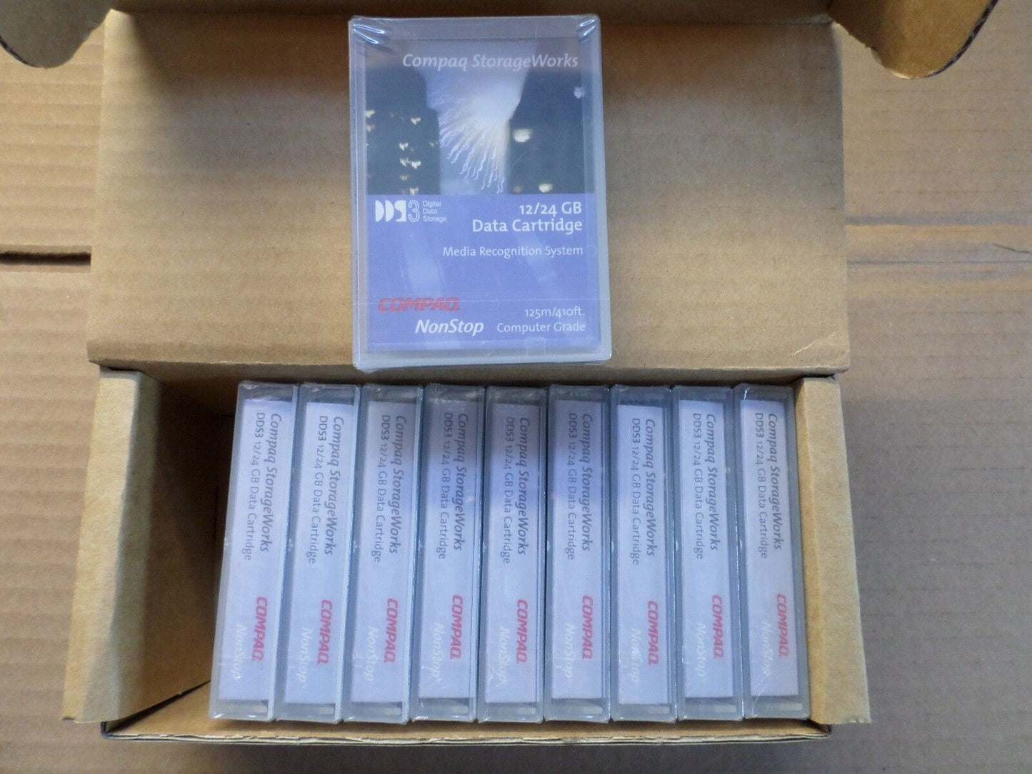 Lot of 10 Compaq Storageworks DDS3 Digital Data 12/24 GB Storage Cartridges 2955