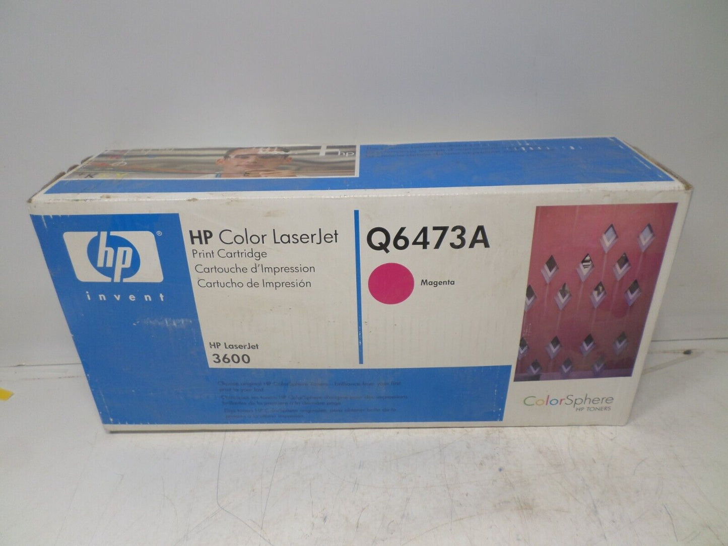 New HP Q6473A Color LaserJet 3600 Magenta Print Cartridge