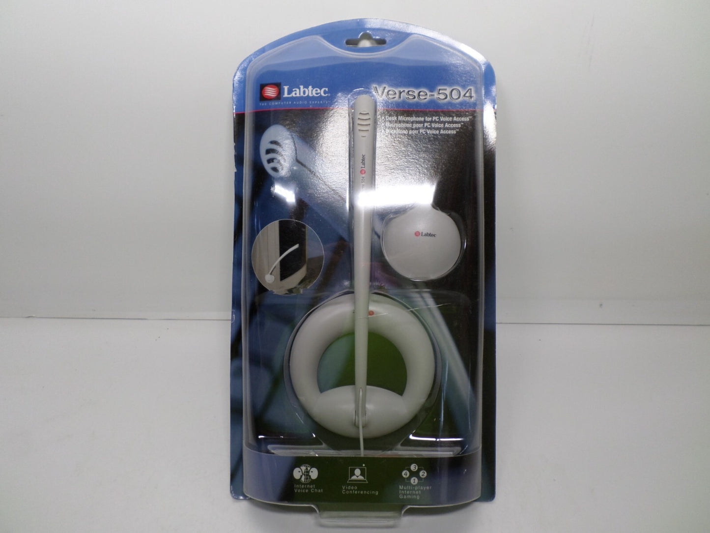 Labtec Verse-504 Desk Microphone For PC Voice Access, NEW