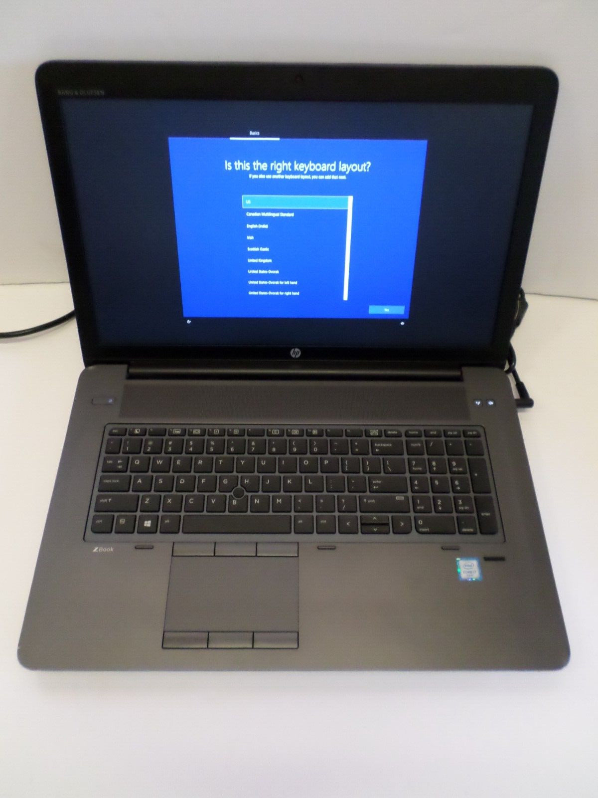 HP ZBook 15 G3 i7-6820HQ 2.7GHz 16GB 256G SSD Win10 Backlit Gaming Laptop