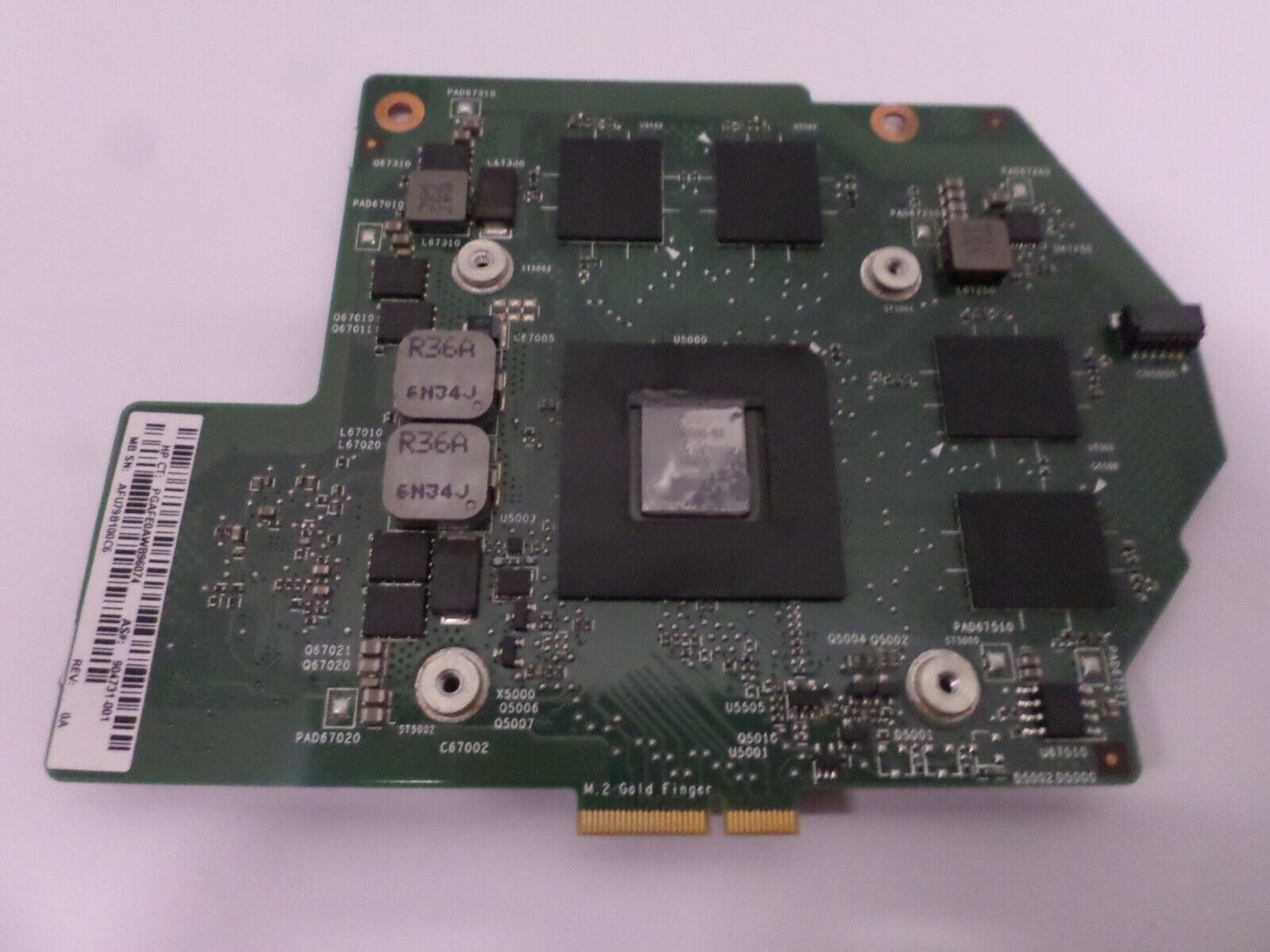HP 34-B 904731-001 Graphics Card - Schumi, AMD R16M-G1, AMD Radeon RX 460 4GB