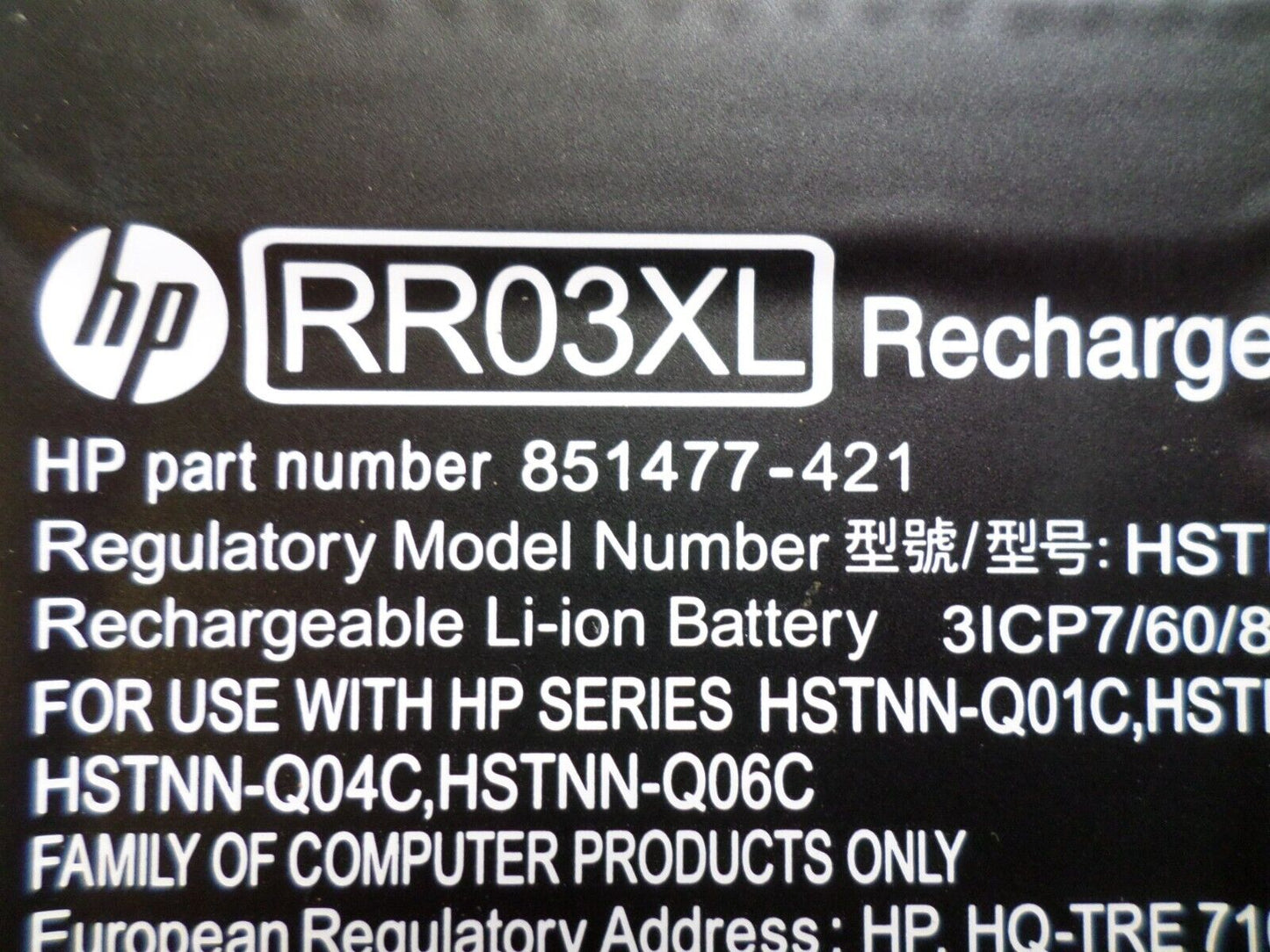 OEM HP ProBook 450 G4 BATTERY 11.4V 48Wh 4000mAh RR03XL HSTNN-UB7C 851610-850