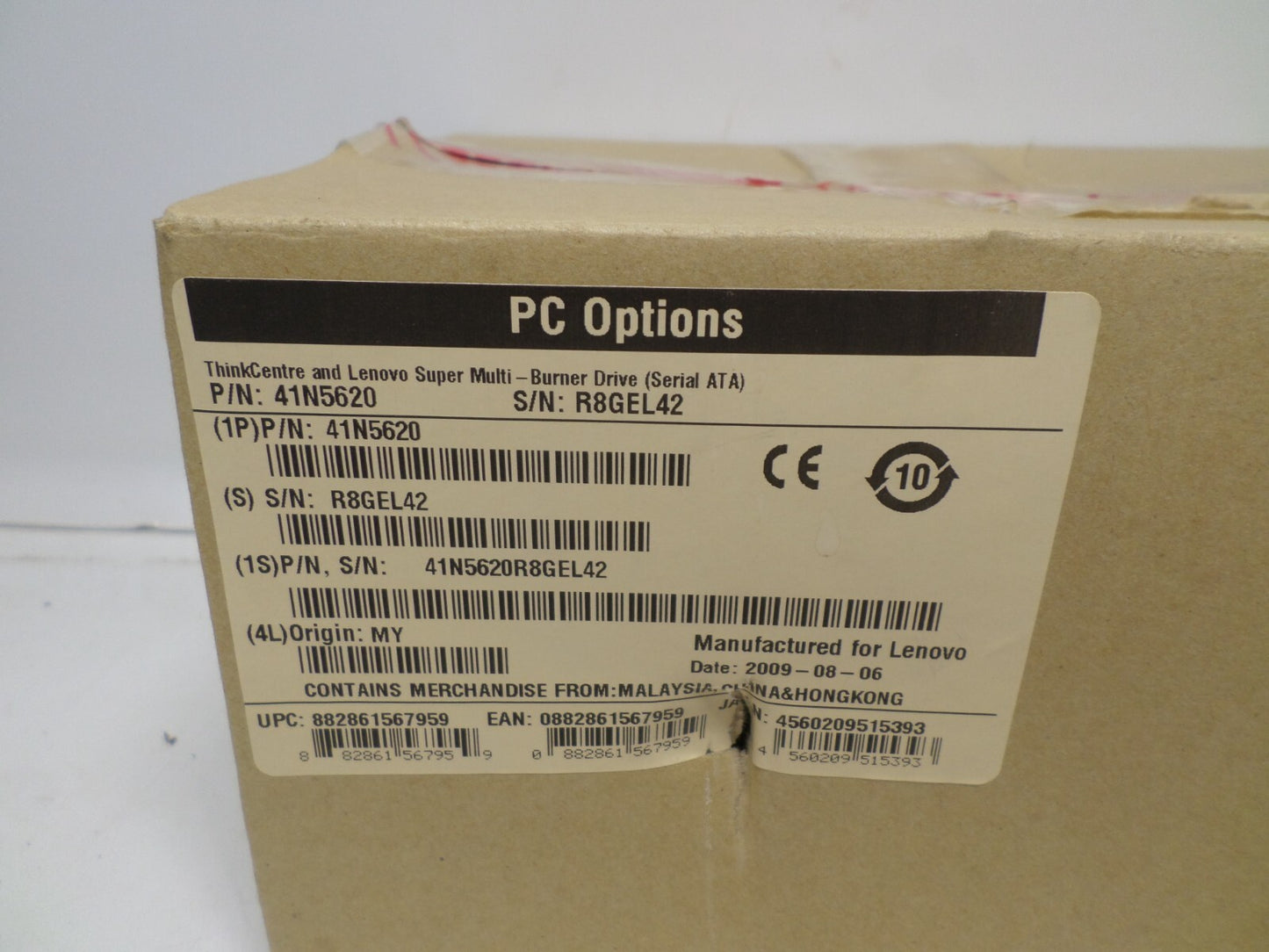 Lenovo ThinkCentre Super Multi Burner Drive Serial ATA PN: 41N5620