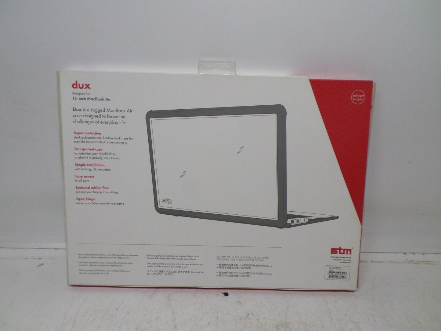 NEW STM Dux Shell Cover for MacBook Air 13" 2020/2018 Black