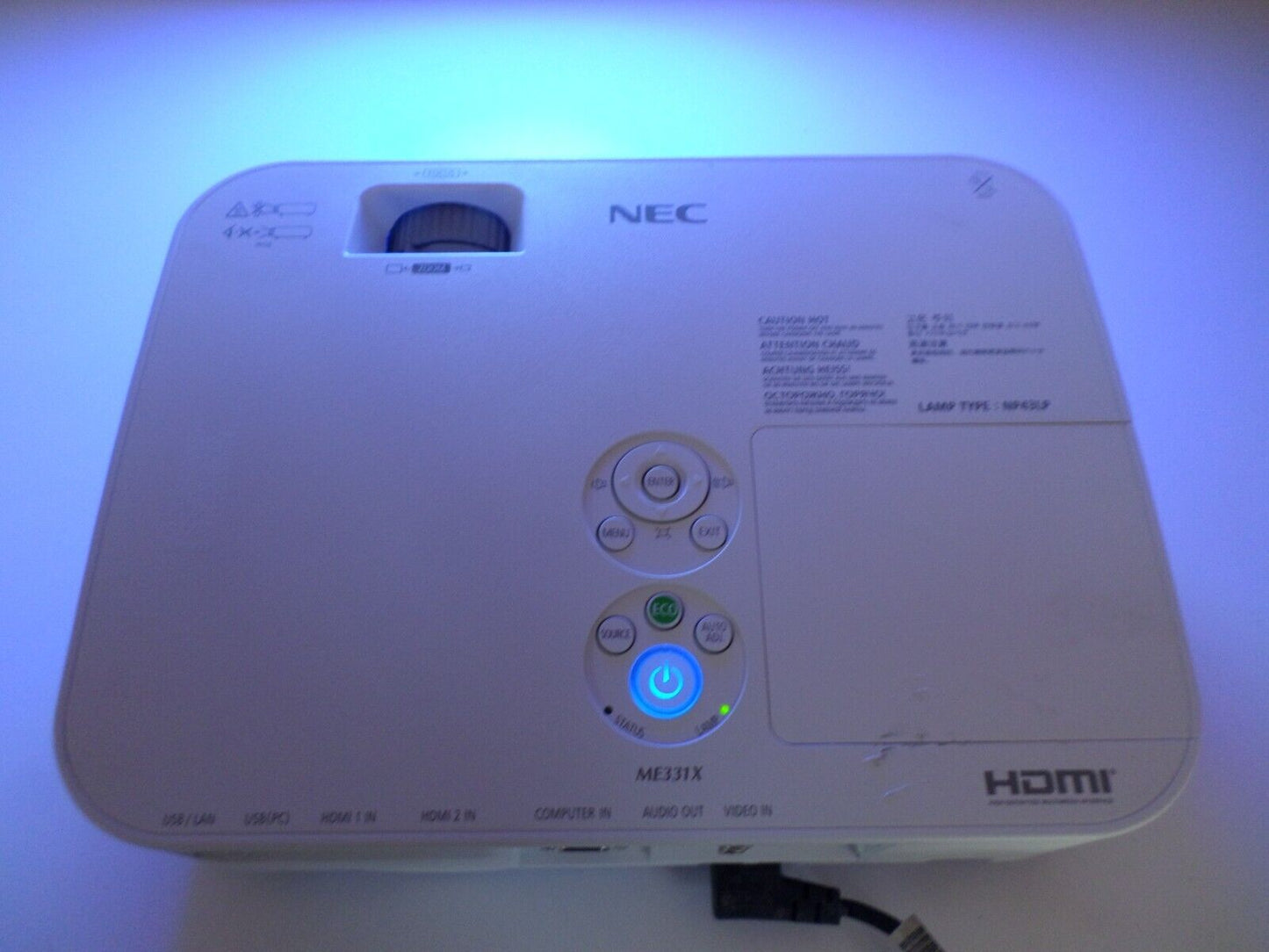 NEC ME331X 3300 Lumens 3LCD with HDMI (ZERO) Lamp Hours!!!!