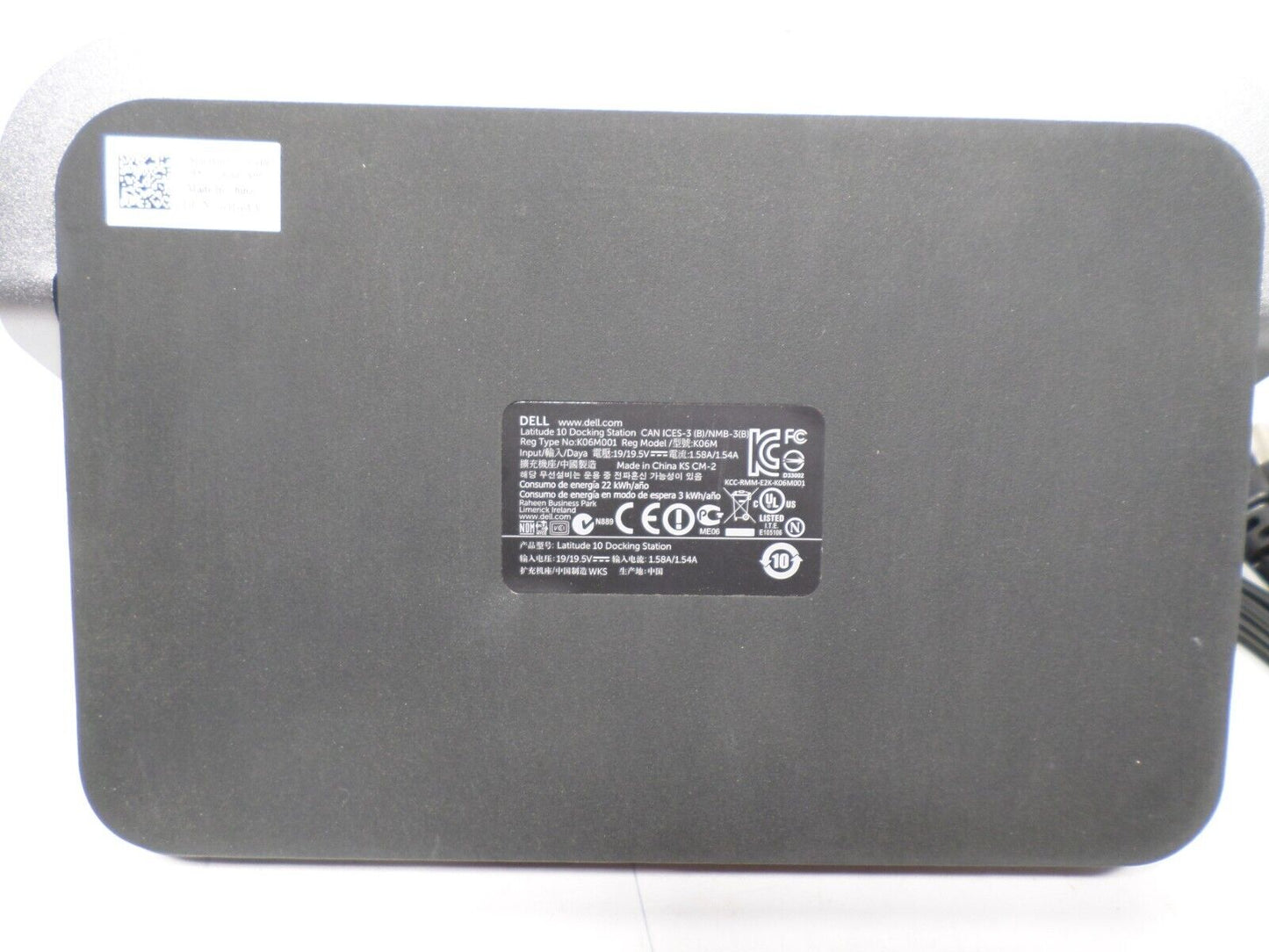 Dell Genuine Latitude 10 Docking Station w/ Power Cord