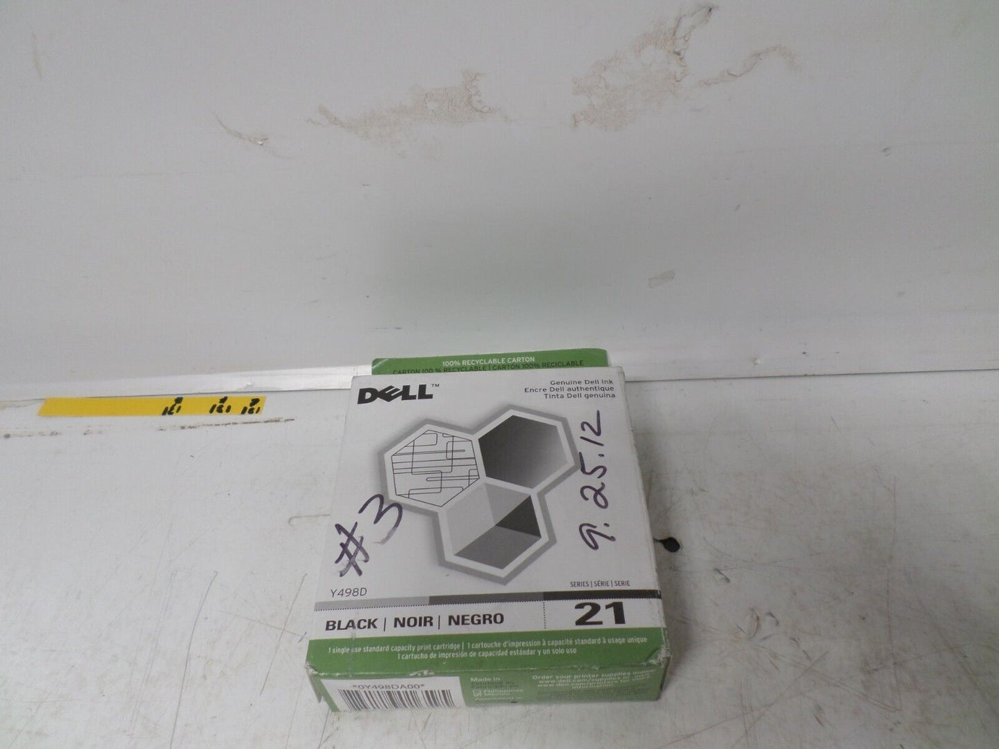 Genuine Dell Printer Ink Cartridge Black 21 series Y498D