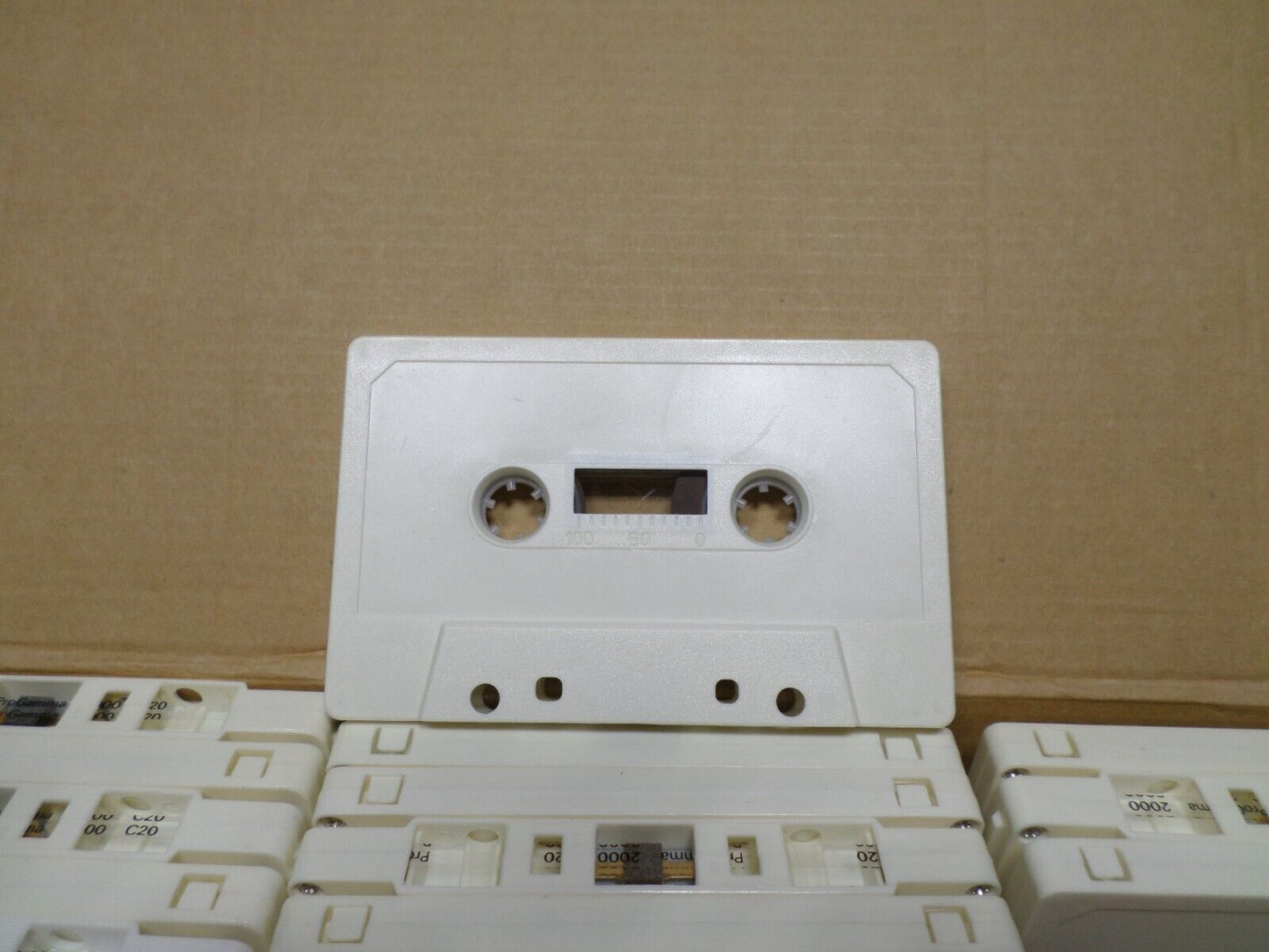 79 Ct. New Blank White ProGamma 2000 Cassette Tape Tab In C-20 Premium Grade