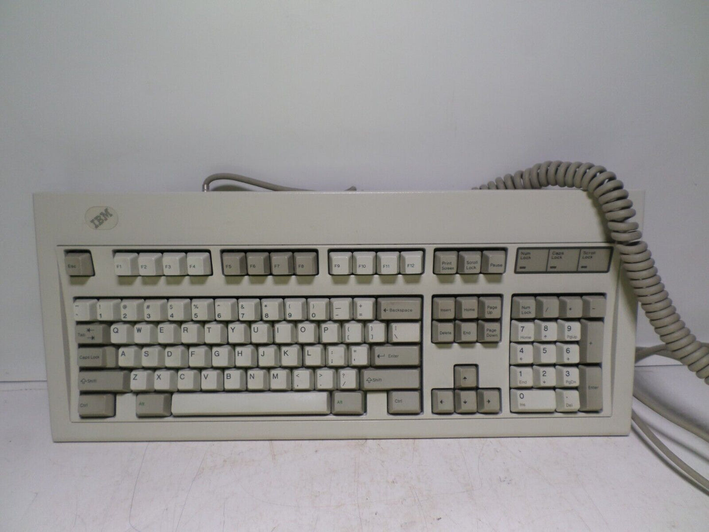 IBM Model M by Lexmark Mechanical Keyboard made in USA, en español W/Adapter