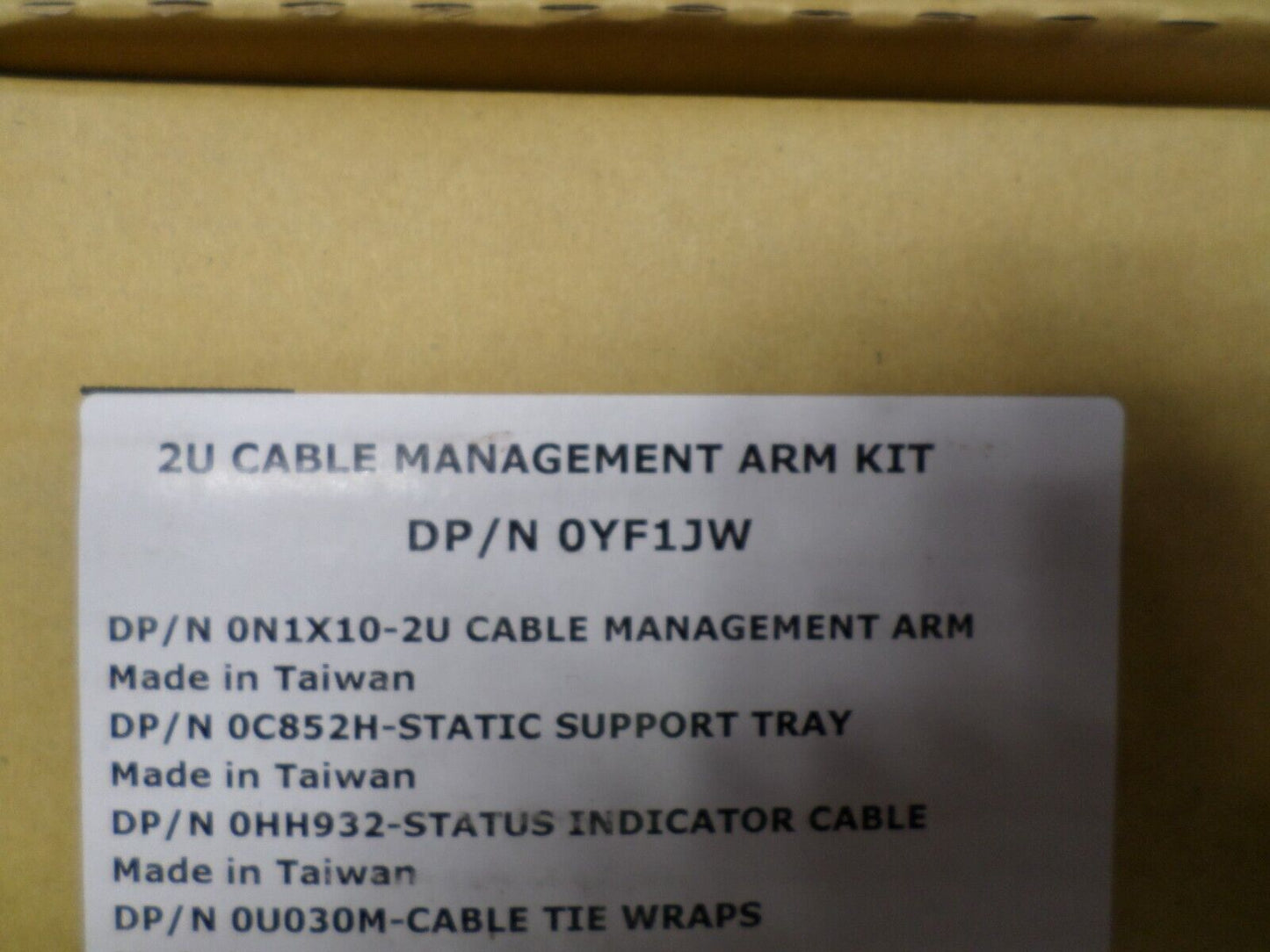 NEW Sealed Dell 2U Cable Management Arm Kit YF1JW for PowerEdge R720 R730 R820