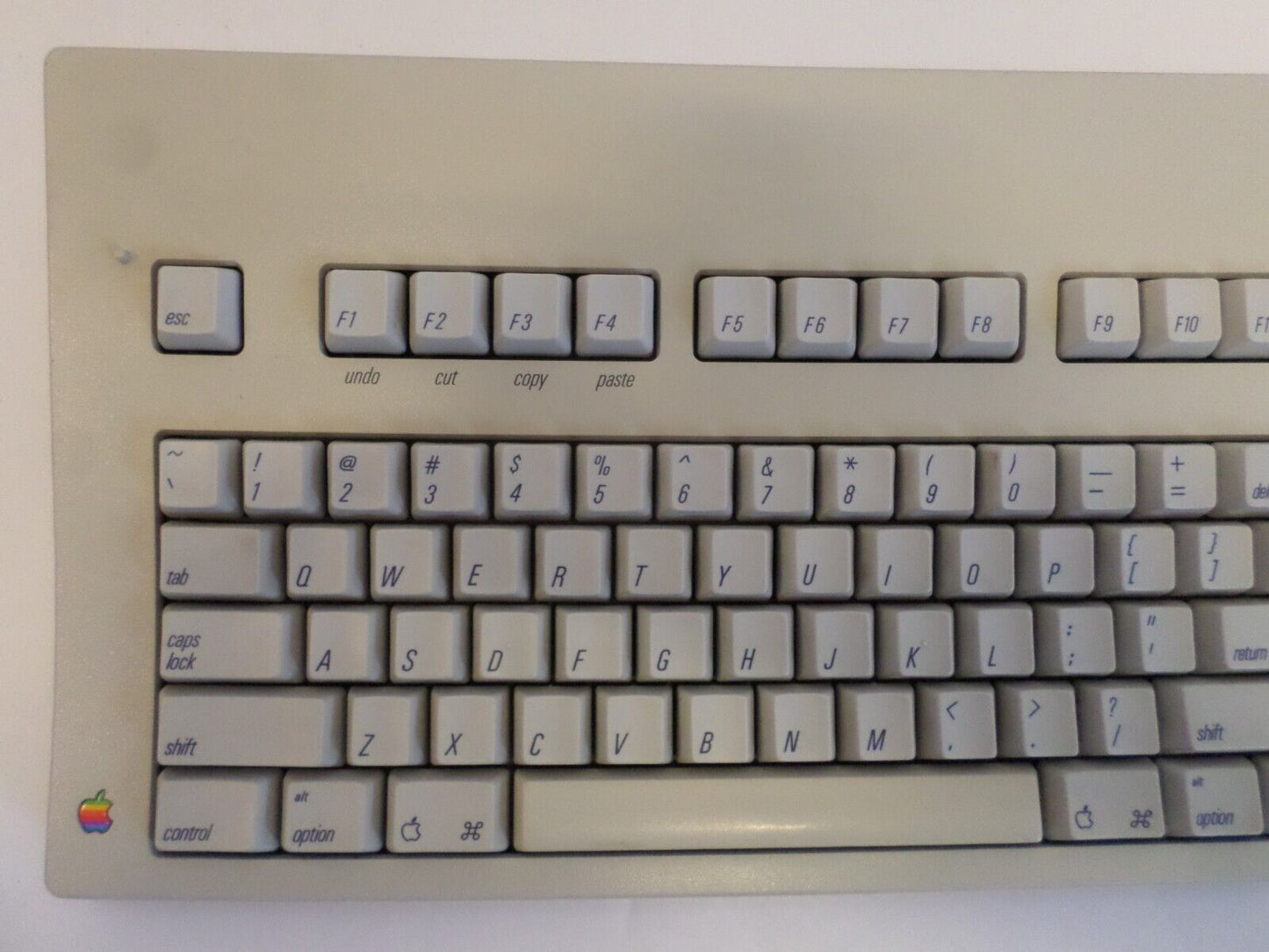 Apple Extended Keyboard Macintosh SE IIgs ADB Bus M0115 With Mouse & Cable! RARE