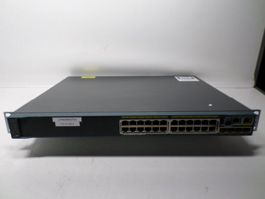 Cisco Catalyst 2960 Plus Series PoE 24 WS-C2960-24PC-L w/ Rack Ears