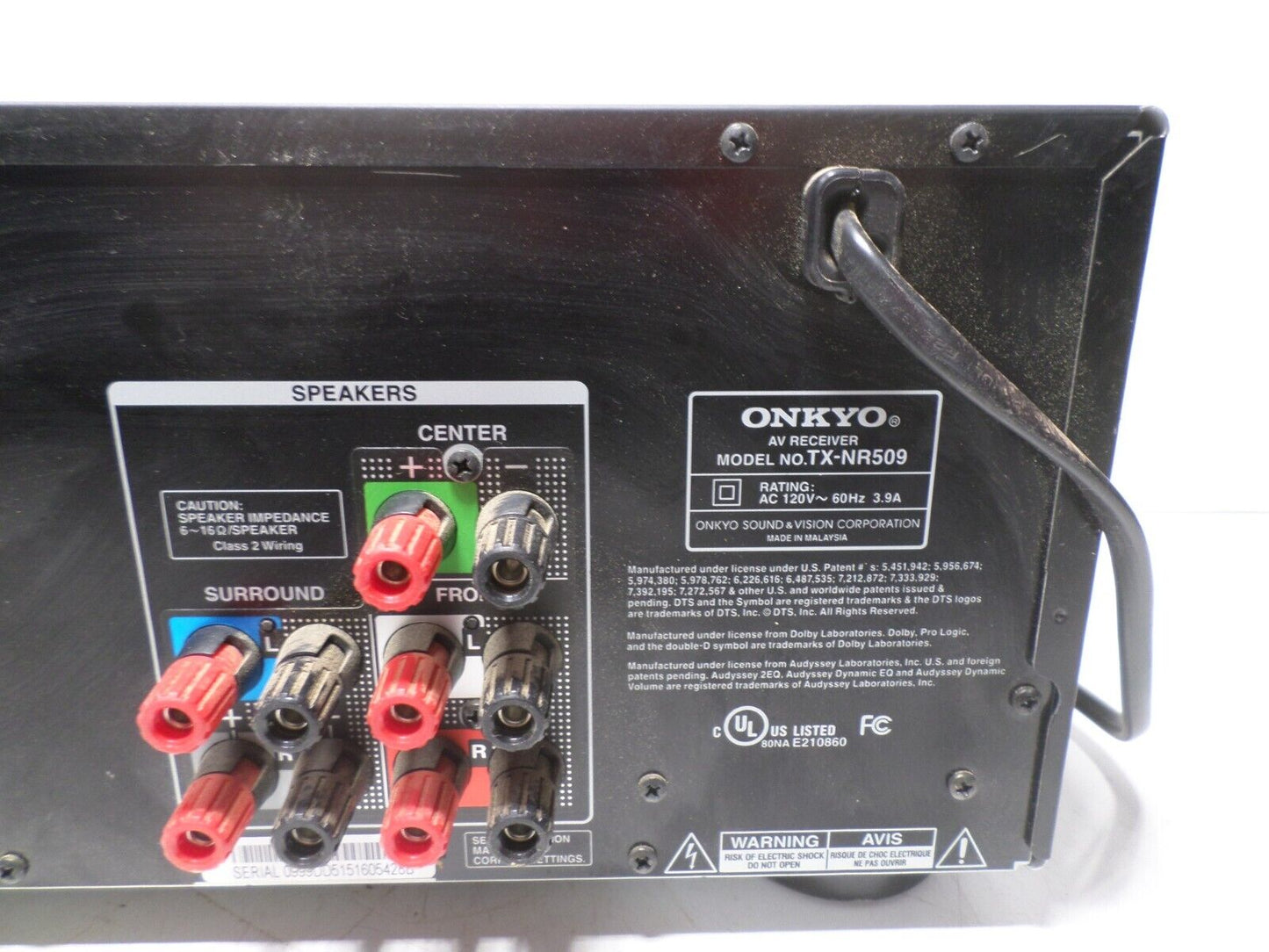 Onkyo TX-NR509 5.1 Channel Network A/V Receiver
