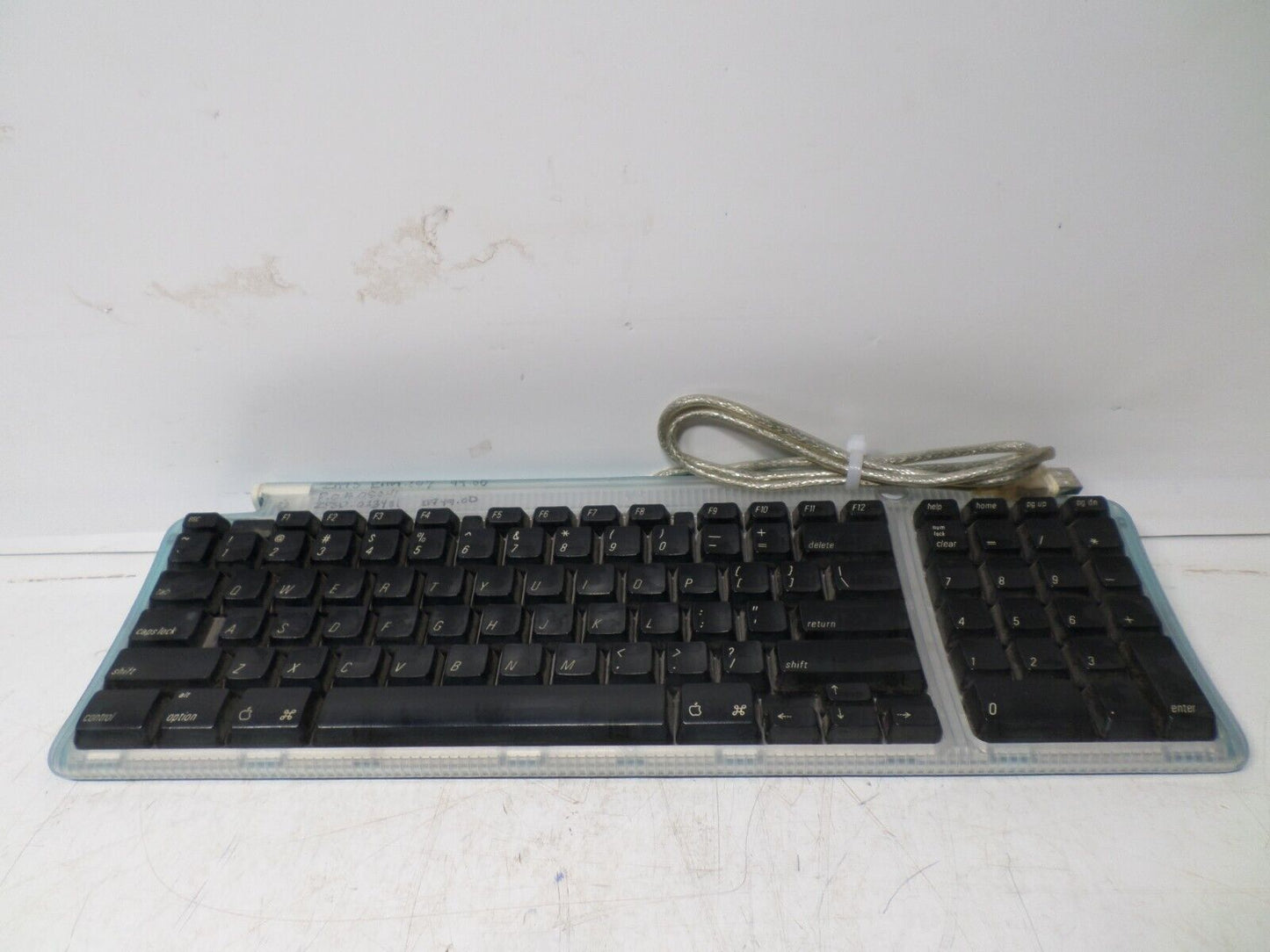 VINTAGE Apple Keyboard 1998 USB iMac Translucent Bondi Blue Model M2452