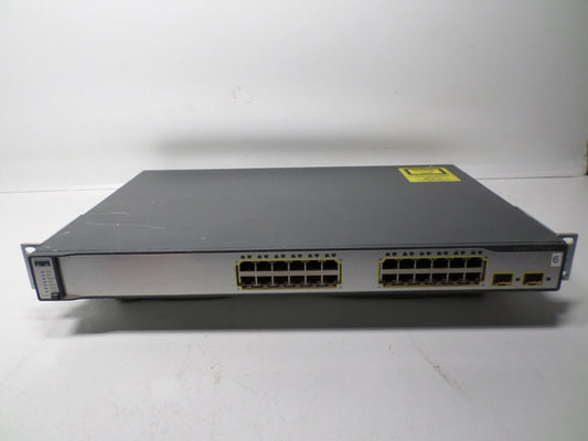 Cisco Catalyst WS-C3750-24TS-S 24 Port Fast Ethernet Switch 10/100 2x SFP