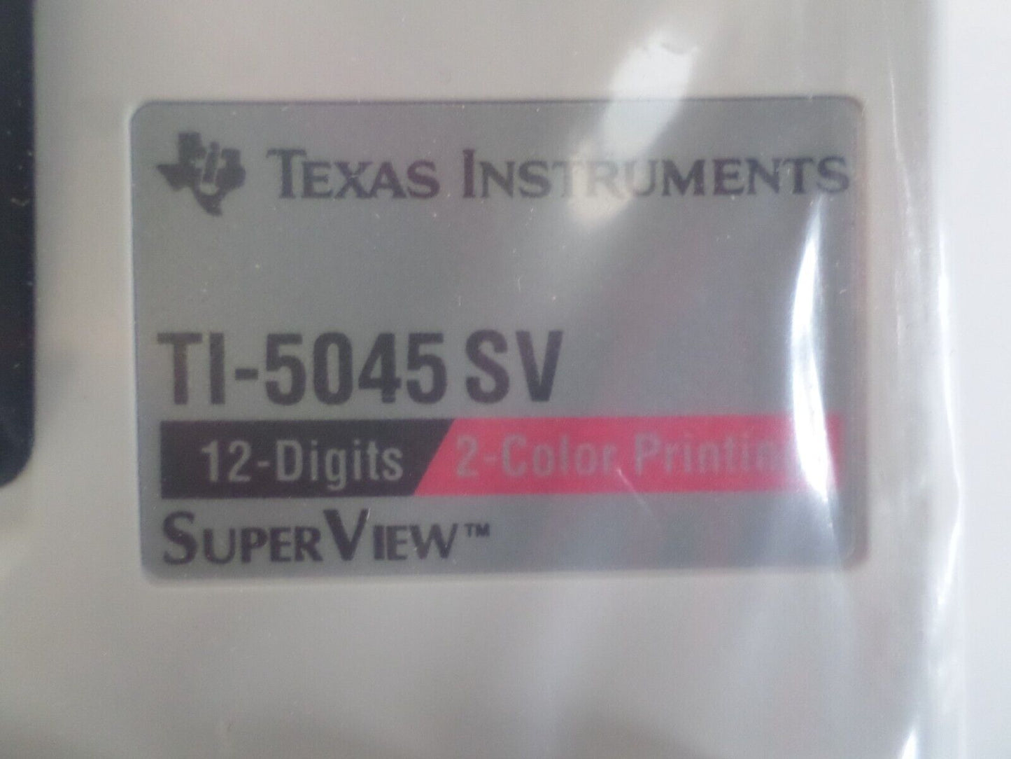 TEXAS INSTRUMENTS TI-5045 SV Super View ELECTRONIC DESK CALCULATOR 2 COLOR