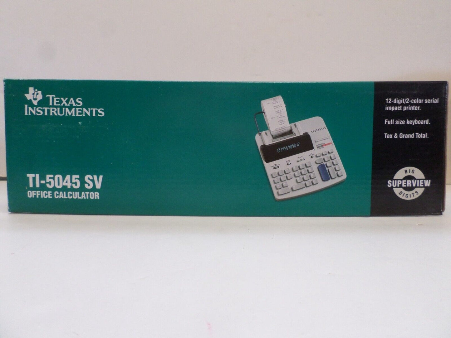 TEXAS INSTRUMENTS TI-5045 SV Super View ELECTRONIC DESK CALCULATOR 2 COLOR