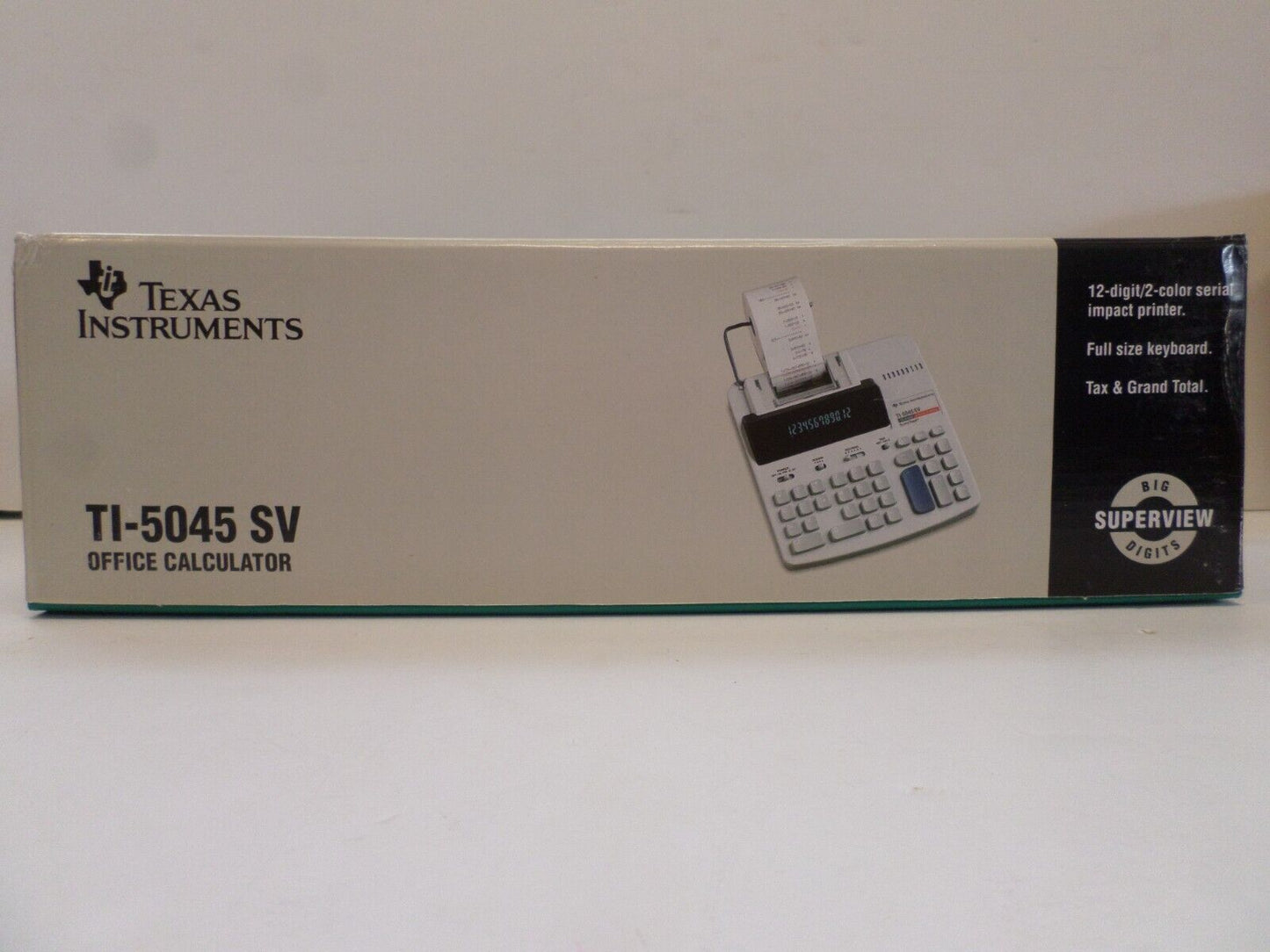 TEXAS INSTRUMENTS TI-5045 SV Super View ELECTRONIC DESK CALCULATOR 2 COLOR