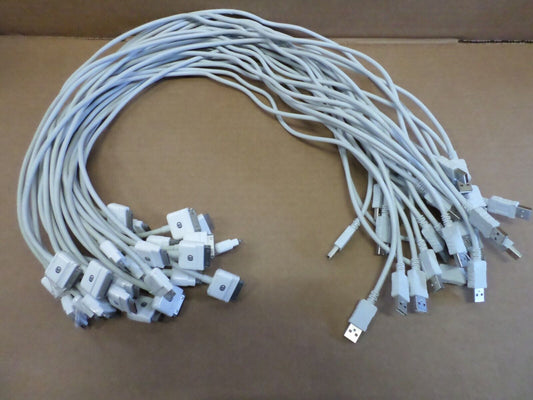 Lot of 30 x 30-Pin Apple to USB Cable 30"