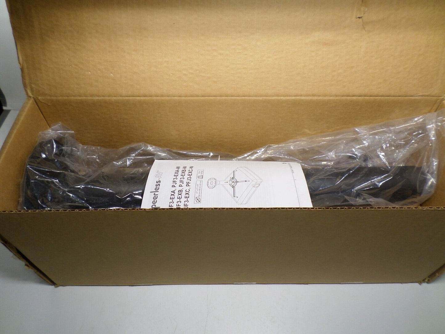 Peerless PJF3-EXC | Universal Tool Less 27-43" Extension Projector Mount, Black