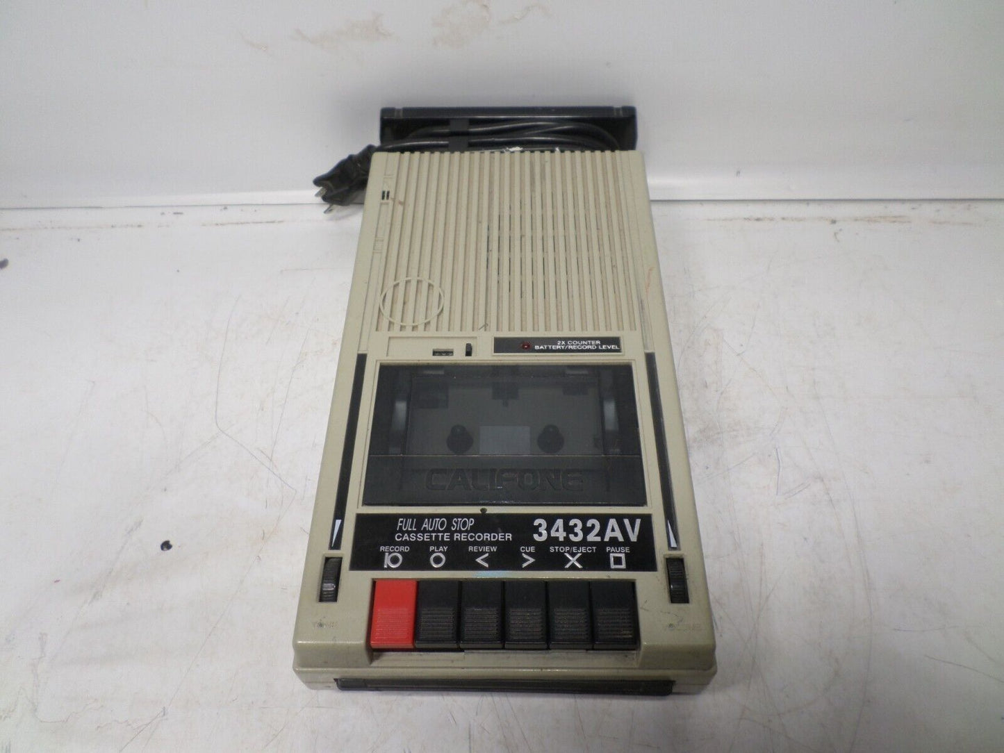 VINTAGE CALIFONE 3432AV CASSETTE PLAYER/RECORDER TESTED & WORKING