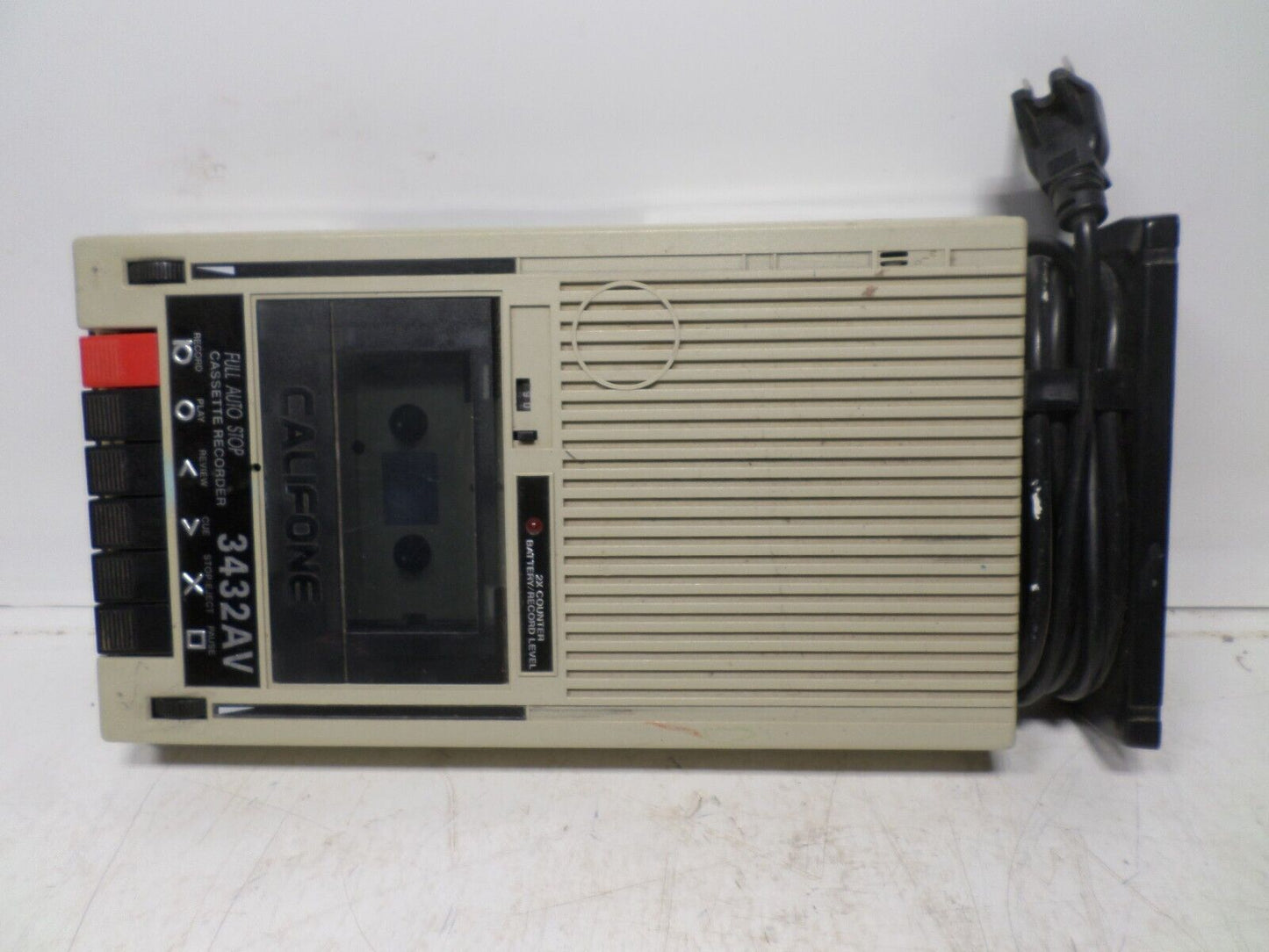 VINTAGE CALIFONE 3432AV CASSETTE PLAYER/RECORDER TESTED & WORKING