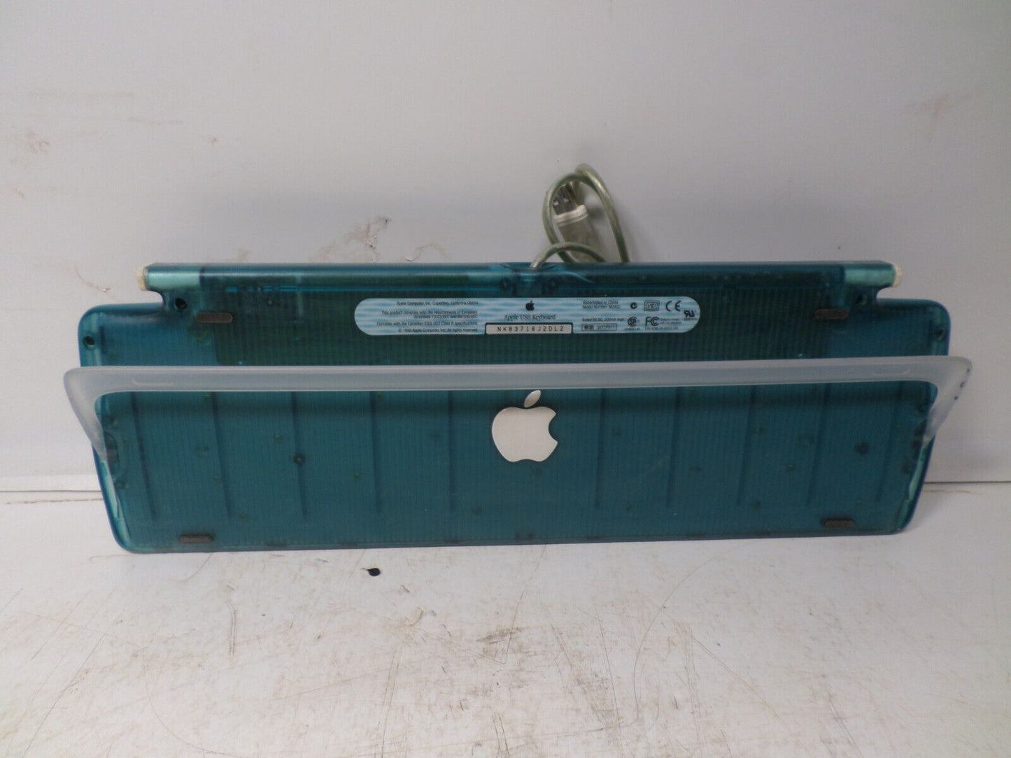VINTAGE Apple Keyboard 1998 USB iMac Translucent Bondi Blue Model M2452