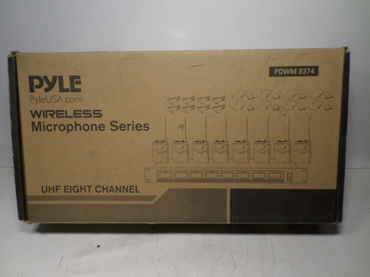 PYLE Pro 8-Channel, 8-Unit Microphone & Receiver System - PDWM8374