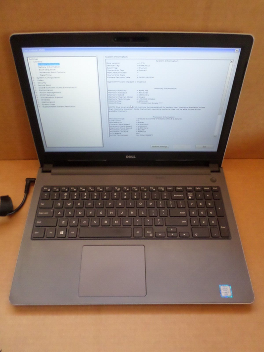 Dell Inspiron 5559 Intel Core i7-6500U 2.50GHz 4GB RAM No HDD