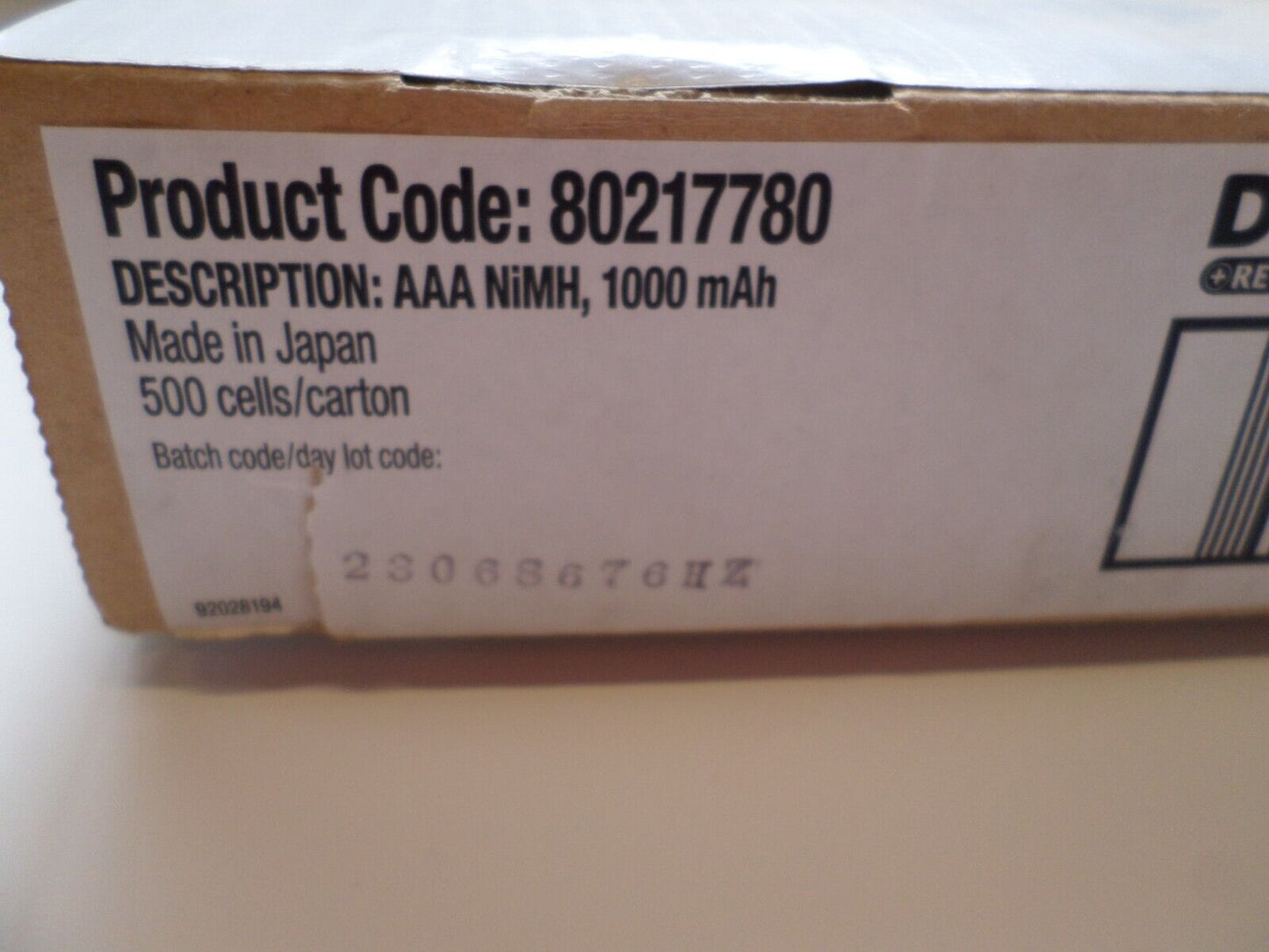 Duracell Rechargeable AAA Batteries 4 Count