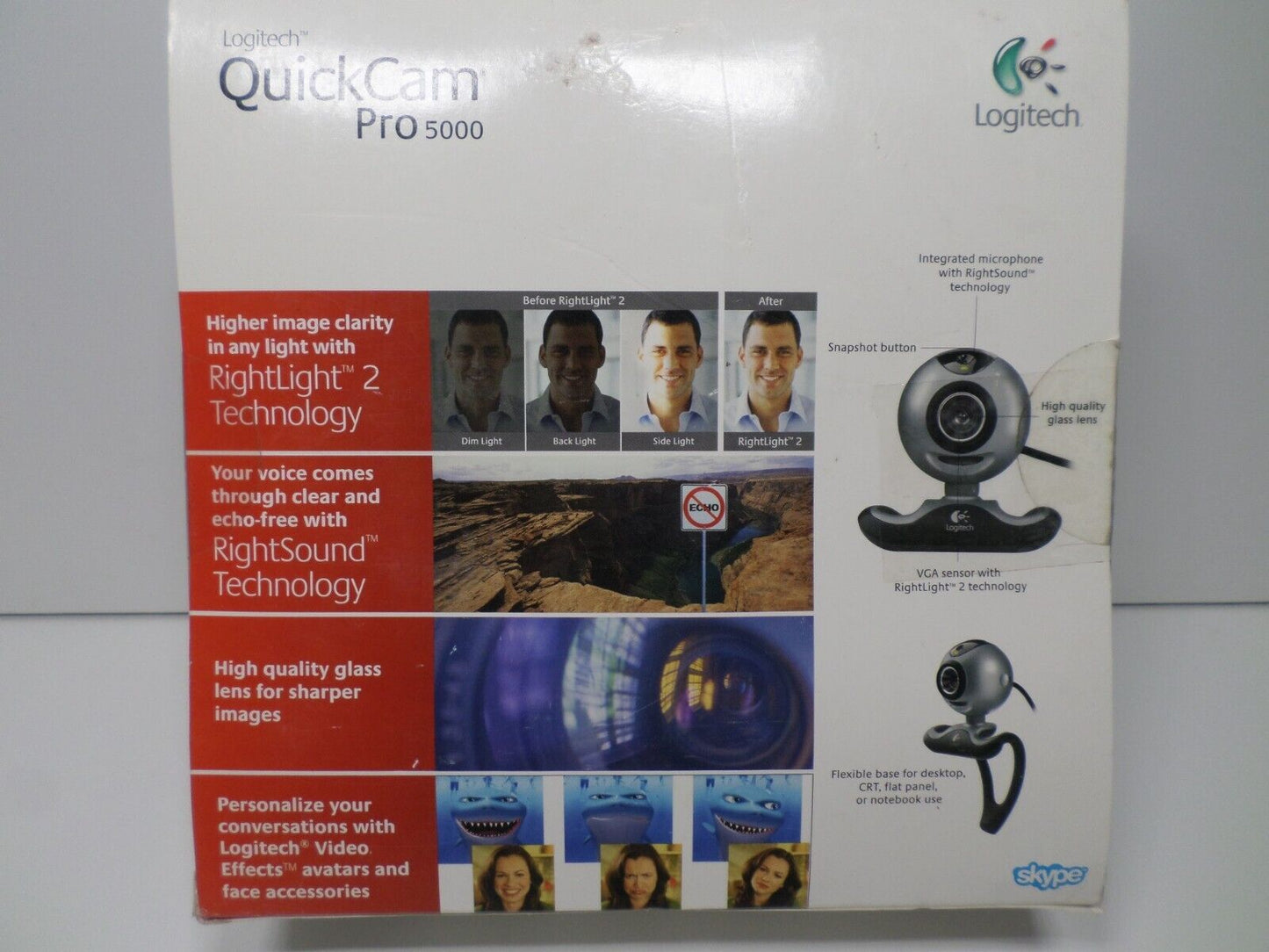 Logitech QuickCam Pro 5000 Webcam for Windows
