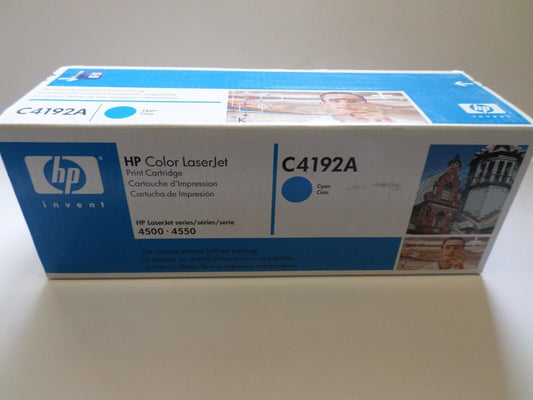 New HP C4192A  Cyan Toner Cartridge For LaserJet 4500/4550 Blue Box