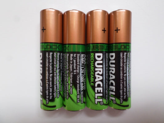 Duracell Rechargeable AAA Batteries 4 Count