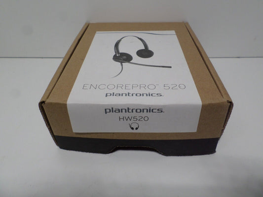 Plantronics EncorePro HW 520 Black Headband Headsets New Open Box