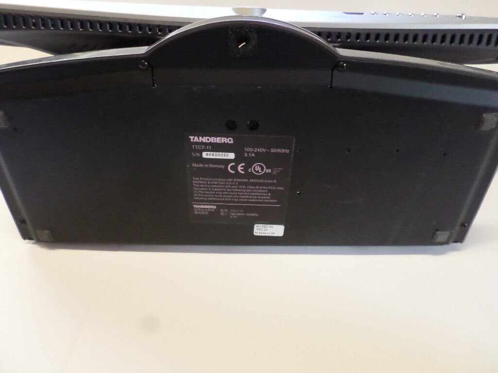Tandberg 1500 Video Conference System Monitor Unit TTC7-11 No AC Adapter