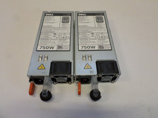 Lot Of 2 Dell 05NF18 D750E-S1 PowerEdge R720 750W Switching Power Supply