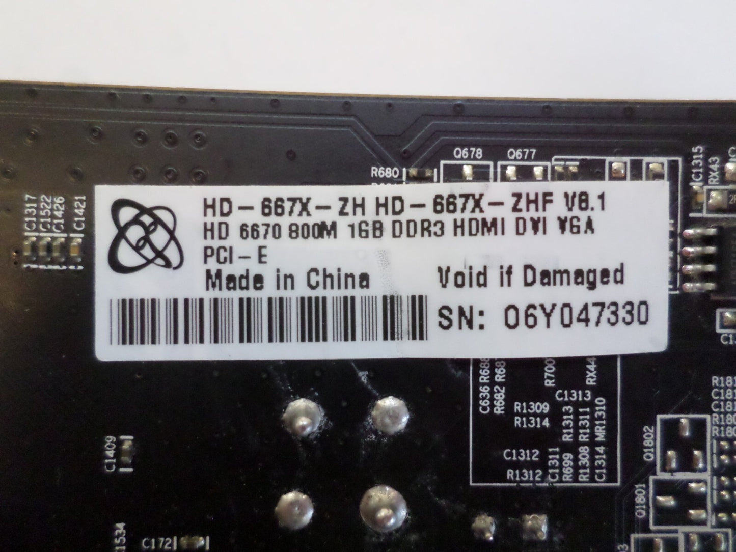 XFX HD-667X-ZHF AMD Radeon HD 6670 1gb GDDR3 PCIe Video Graphics Card HDMI DVI-D