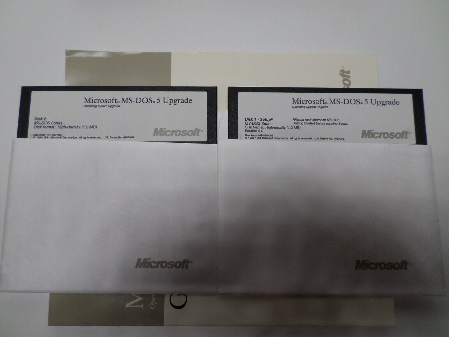 Microsoft MS-DOS 5 Operating System Upgrade Set