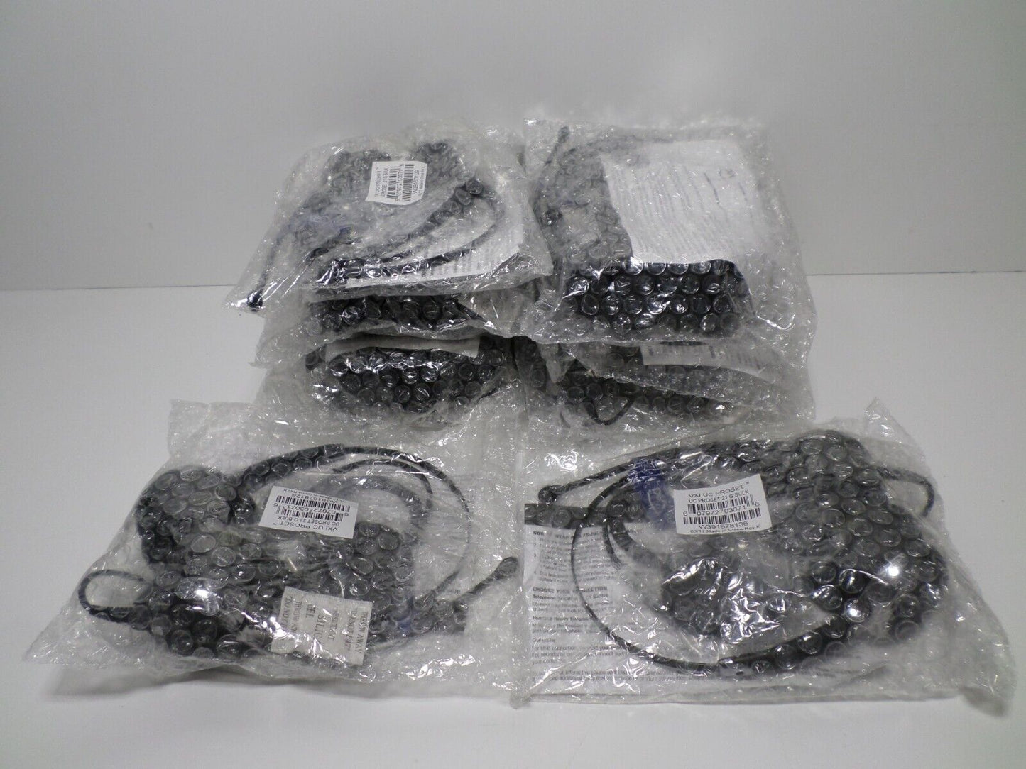 (LOT OF 10) VXi 203072 UC ProSet 21G Over-the-Head Headset with N/C Microphone