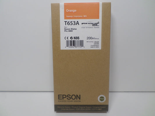 03-2014 Epson T653A00 Orange Ink for SP4900 NEW & SEALED